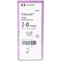 Medtronic #UL878, Suture 2-0 Polyester GU-46 Polysorb Violet 30" Braid 36/Bx Image Medtronic #UL878, Suture 2-0 Polyester GU-46 Polysorb Violet 30" Braid 36/Bx Image