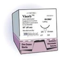C.P. Medical #494A, Suture Visorb Pga Undyed P-3 4-0 18" 12/BX Image C.P. Medical #494A, Suture Visorb Pga Undyed P-3 4-0 18" 12/BX Image