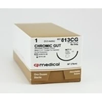 C.P. Medical #813CG, Suture 1 Chromic Gut CT-1 Beige 30" Twisted 12/Bx Image C.P. Medical #813CG, Suture 1 Chromic Gut CT-1 Beige 30" Twisted 12/Bx Image