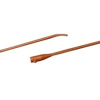 C.R. Bard #010114, Red Rubber Intermittent Catheter, 14 Fr, 12/CS Image