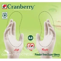 Cranberry USA #3427, Curve Fitted PF Nitrile Glove Size 7.5 100/BX, 10 BX/CS Image Cranberry USA #3427, Curve Fitted PF Nitrile Glove Size 7.5 100/BX, 10 BX/CS Image
