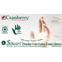 Cranberry USA #7818, Silkcare PF Latex Glove Exam Large 100/BX Image Cranberry USA #7818, Silkcare PF Latex Glove Exam Large 100/BX Image