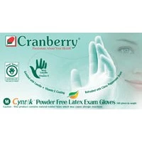 Cranberry USA #7836, Glove Exam PF Latex Small Cranberry Cyntek 100/Bx, 10 BX/CA Image Cranberry USA #7836, Glove Exam PF Latex Small Cranberry Cyntek 100/Bx, 10 BX/CA Image