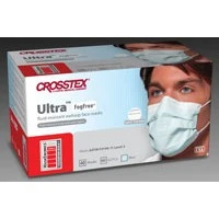 Crosstex International #GCFCX, ASTM Level 3 mask: Ultra No Fog Earloop Mask Blue 40/BX, 40 BX/CS Image Crosstex International #GCFCX, ASTM Level 3 mask: Ultra No Fog Earloop Mask Blue 40/BX, 40 BX/CS Image