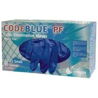 Cypress Medical #23-38, GLOVE LATEX CODEBLUE PF X-LARGE 50/BX 10BX/CA Image Cypress Medical #23-38, GLOVE LATEX CODEBLUE PF X-LARGE 50/BX 10BX/CA Image