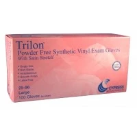 Cypress Medical #25-990, GLOVE, EXAM, TRILON, SYNTHETIC, PF, LF, XL, 1000 EA/CS, 10 BX/CS Image Cypress Medical #25-990, GLOVE, EXAM, TRILON, SYNTHETIC, PF, LF, XL, 1000 EA/CS, 10 BX/CS Image