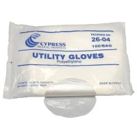 Cypress Medical #26-04, GLOVE UTILITY POLYETHYL UNIV TEXT 100/PK 50PK/CA Image Cypress Medical #26-04, GLOVE UTILITY POLYETHYL UNIV TEXT 100/PK 50PK/CA Image