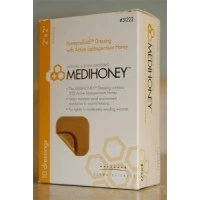 Derma Sciences #31222, DRESSING MEDIHONEY HYDROCOLLOID 2 X 2, 10/BX Image Derma Sciences #31222, DRESSING MEDIHONEY HYDROCOLLOID 2 X 2, 10/BX Image