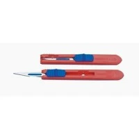 Deroyal #D4511, SCALPEL, SAFETY, BLUE SLIDER, STERILE, #11, EACH Image Deroyal #D4511, SCALPEL, SAFETY, BLUE SLIDER, STERILE, #11, EACH Image