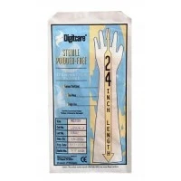 Digitcare #LAFS24-2, GLOVE, EXAM, LATEX, PF, STERILE, SNGL, 24", MD, 200/CS Image