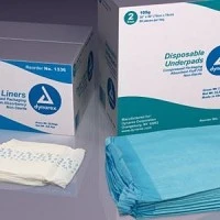 Dynarex #1346, Underpad 60 Gram Fluff 23x36" High Absorbency Blue 50x3/Ca Image Dynarex #1346, Underpad 60 Gram Fluff 23x36" High Absorbency Blue 50x3/Ca Image