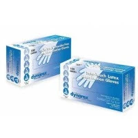 Dynarex #2337, Glove Exam PF Latex Medium Safe-Touch 100/Bx, 10 BX/CA Image Dynarex #2337, Glove Exam PF Latex Medium Safe-Touch 100/Bx, 10 BX/CA Image