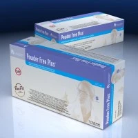 Dynarex #6614, GLOVES PF PLUS LT EXAM POLYLINED LG 10/100/CA Image Dynarex #6614, GLOVES PF PLUS LT EXAM POLYLINED LG 10/100/CA Image