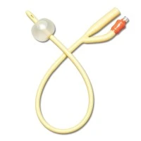 Medline #DYND11776, Silicone-Elastomer Coated Latex Foley Catheter, 16 Fr, 30 mL, Straight Tip, 2-Way, 12/CS Image