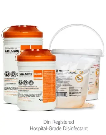 PDI Sani-Cloth Bleach Germicidal Disposable Cloth Image PDI Sani-Cloth Bleach Germicidal Disposable Cloth Image
