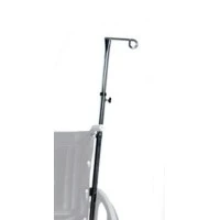 Graham-Field #GF1844W, IV Pole f/Wheelchair 2-Hook Ea Image Graham-Field #GF1844W, IV Pole f/Wheelchair 2-Hook Ea Image