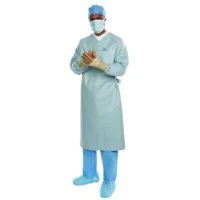 Halyard Health #44675, Surgical Gown with Towel Aero Chrome Adult 2X-Large Silver Sterile AAMI Level-4, 28 Per/Cs Image Halyard Health #44675, Surgical Gown with Towel Aero Chrome Adult 2X-Large Silver Sterile AAMI Level-4, 28 Per/Cs Image