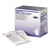 Halyard Health #52101, GLOVE, EXAM, NITRILE, POWD FREE, SM, PURPLE, 400 EA/CS, 4 BX/CS Image
