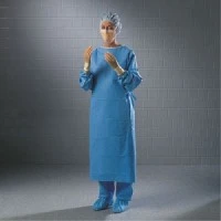 Halyard Health #95221, Fabric-Reinforced Surgical Gown with Towel ULTRA Adult X-Large Blue Sterile ASTM D4966, 28 PER/CS Image