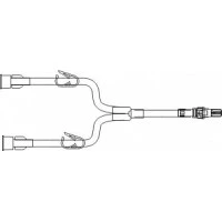 ICU Medical #B1524, SET, 6"1.1 ML, BIFUSE EXT W/2 CLMP, ROT LUR, 50/CS Image ICU Medical #B1524, SET, 6"1.1 ML, BIFUSE EXT W/2 CLMP, ROT LUR, 50/CS Image