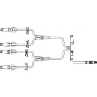 ICU Medical #B33189, SET EXTENSION IV 11IN SMALLBORE QUADFUSE W/4 REMV MICROCLAVE(R), MICROCLAVE(R) W/T-CONNECTOR, 4 CLAMPS, ROTATING LUER, 50/CS Image ICU Medical #B33189, SET EXTENSION IV 11IN SMALLBORE QUADFUSE W/4 REMV MICROCLAVE(R), MICROCLAVE(R) W/T-CONNECTOR, 4 CLAMPS, ROTATING LUER, 50/CS Image