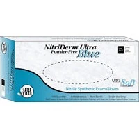 Innovative Health Care #157050, Glove PF Nitriderm Ultra Blue X-Small 100/BX, 10 BX/CS Image