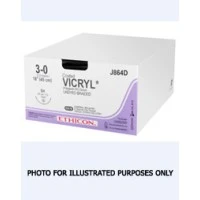 Johnson & Johnson #J656G, Suture Vicryl Undyed Ps-4C 4-0 18" 12/BX Image Johnson & Johnson #J656G, Suture Vicryl Undyed Ps-4C 4-0 18" 12/BX Image