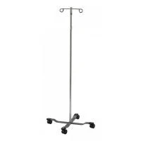 Lakeside Mfg Co #4800, IV Stand Chrome 4-Leg 2-Hook Ea Image Lakeside Mfg Co #4800, IV Stand Chrome 4-Leg 2-Hook Ea Image