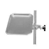 Lakeside Mfg Co #4874, Add-A-Tray SS w/ Clamp f/ IV Pole Ea Image Lakeside Mfg Co #4874, Add-A-Tray SS w/ Clamp f/ IV Pole Ea Image