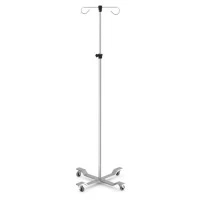Mac Medical #IVS-2002, IV Pole 4-Leg 2-Hook Hand Operate EaCH Image Mac Medical #IVS-2002, IV Pole 4-Leg 2-Hook Hand Operate EaCH Image