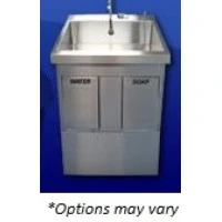 Mac Medical #SS32-IR-MB, Sink Scrub Station SS 32" Single Wtr/Soap w/ Manual By-Pass Ea Image Mac Medical #SS32-IR-MB, Sink Scrub Station SS 32" Single Wtr/Soap w/ Manual By-Pass Ea Image