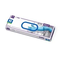 Medline #CS16M, Gloves, Exam: CS Pro Extended Cuff Powder-Free Nitrile Exam Gloves, Size M (500/CS) Image