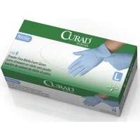 Medline #CUR9316, GLOVE, EXAM, NITRILE, TXT, PF, LF, LG, 150/BX Image
