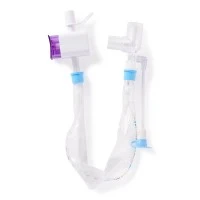 Medline #DYNCPE7, Pediatric Closed-Suction Catheter, Elbow, 7 FR, Purple, 10/CS Image