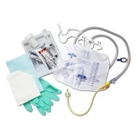 Medline #DYND11003, TRAY, FOLEY, CATH, SIL-ELAST, 16FR, 10ML, BG, 10/CS Image