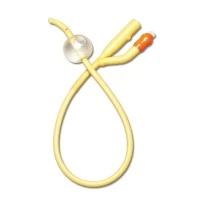 Medline #DYND11216, Silicone-Elastomer Coated Latex Foley Catheter, 16 Fr, 10 mL, Coude Tip, 2-Way, 12/CS Image