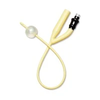 Medline #DYND11708, Silicone-Elastomer Coated Latex 2-Way Foley Catheter, 8 Fr, 1.5 mL Size, 3 mL Maximum Inflation, 12/CS Image