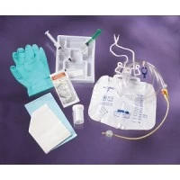 Medline #DYND11860, TRAY, FOLEY, SILI-ELAST, 16FR, 10ML, W/BAG, 10/CS Image