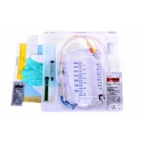 Medline #DYND160214, TRAY, ERASE CAUTI, URN MTR, LATEX, 14FR10ML, 10/CS Image