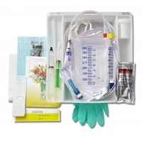 Medline #DYND160816T, TRAY, ERASE CAUTI, TEMP SENS, 16FR10ML, 10 EA/CS Image