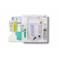 Medline #DYND160818, Total 1-Layer Catheter Tray with Urine Meter and Drain Bag, 18 Fr, 10 mL, 10/CS Image
