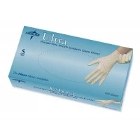 Medline #MDS193074, GLOVE, EXAM, VINYL, ULTRA, PF, LF, SM, 100 EA/BX, 10 BX/CS Image