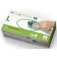 Medline #MDS195176, GLOVE, EXAM, SYNTHETIC, ALOETOUCH 3G, PF, L, 100 EA/BX, 10 BX/CS Image