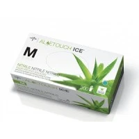 Medline #MDS195283, GLOVE, EXAM, THIN NTRLE, ALOE ICE, PF, LF, XS, 2000 EA/CS, 10 BX/CS Image