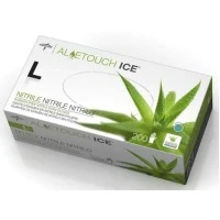 Medline #MDS195286, GLOVE, EXAM, THIN NTRLE, ALOE ICE, PF, LF, LG, 200 EA/BX, 10 BX/CS Image
