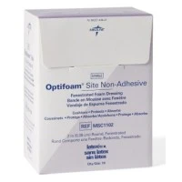 Medline #MSC1102, DRESSING, FOAM, RND, FENSTRATED, 2", 100 EA/CS, 10 BX/CS Image Medline #MSC1102, DRESSING, FOAM, RND, FENSTRATED, 2", 100 EA/CS, 10 BX/CS Image