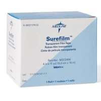 Medline #MSC2404, DRESSING, TRANSPARENT, SUREFILM, 4"X11YD, 1 EA/BX, 12 EA/CS Image Medline #MSC2404, DRESSING, TRANSPARENT, SUREFILM, 4"X11YD, 1 EA/BX, 12 EA/CS Image