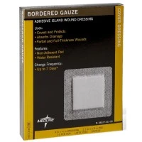 Medline #MSC3244, Gauze Bordered LF Sterile Adhesive 4x4" Pad 15/Bx, 10 BX/CA Image Medline #MSC3244, Gauze Bordered LF Sterile Adhesive 4x4" Pad 15/Bx, 10 BX/CA Image