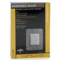 Medline #MSC3245, GAUZE, BORDER, 4"X5", 2"X2.5"PAD, STERILE, 15 EA/BX, 10 BX/CS Image Medline #MSC3245, GAUZE, BORDER, 4"X5", 2"X2.5"PAD, STERILE, 15 EA/BX, 10 BX/CS Image