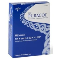Medline #MSC8522, DRESSING, COLLAGEN, PURACOL, STRL, 2" X 2", EACH Image Medline #MSC8522, DRESSING, COLLAGEN, PURACOL, STRL, 2" X 2", EACH Image